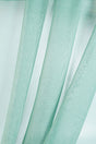 Silkeblød semi-transparent gardinvoile — aquagrøn, stofprøve