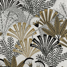 JACQUARD GARDINSTOF MED PALMEMOTIV