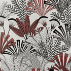 JACQUARD GARDINSTOF MED PALMEMOTIV