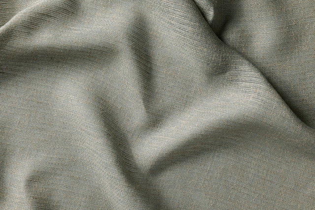 Rustik hør-voile med åben vævning — elefantgrå, stofprøve