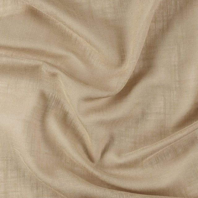 Hørmiks-voile med blødt fald — sand, stofprøve