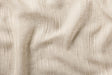 Let hør-voile med fine naturstriber — hørbeige, stofprøve