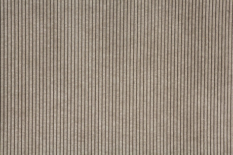 Termo mørklægningsstof med fløjlsribber — taupe, stofprøve