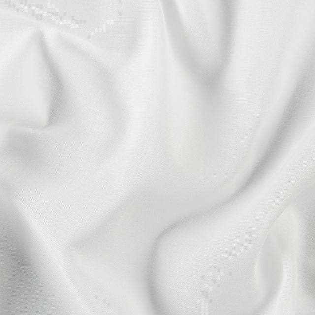 Klassisk gardinvoile i polyester — hvid, stofprøve