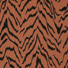 JACQUARD GARDINSTOF MED TIGERMØNSTER