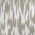 Jacquard-gardinstof med etnisk penselmønster — taupe, stofprøve