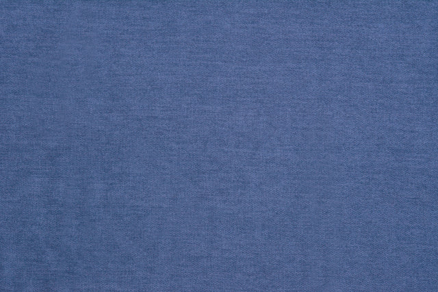 Termo mørklægningsstof med velourlook — denimblå, stofprøve