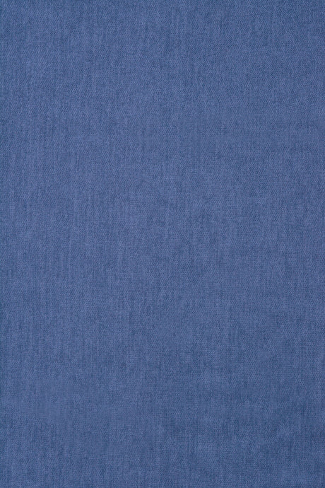 Termo mørklægningsstof med velourlook — denimblå, stofprøve