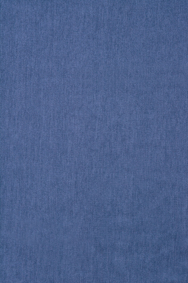 Termo mørklægningsstof med velourlook — denimblå, stofprøve