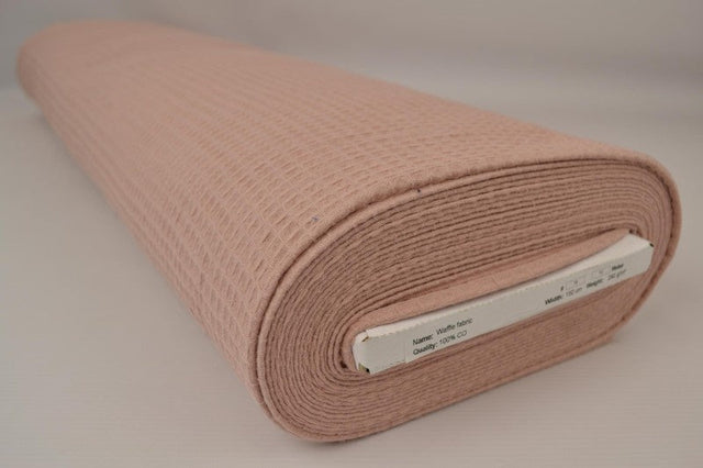 VINTAGE LJUSROSA VÅFFEL PIQUÉ – ABSORBERANDE & SNABBTORKANDE