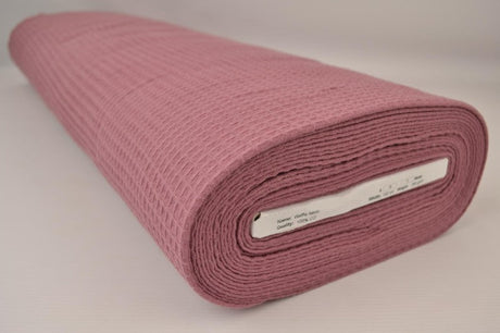 VINTAGE MÖRK LJUSROSA VÅFFEL PIQUÉ – ABSORBERANDE & SNABBTORKANDE