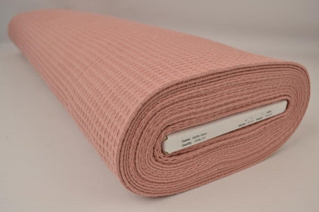 MÖRK VINTAGE LJUSROSA VÅFFEL PIQUÉ – ABSORBERANDE & SNABBTORKANDE
