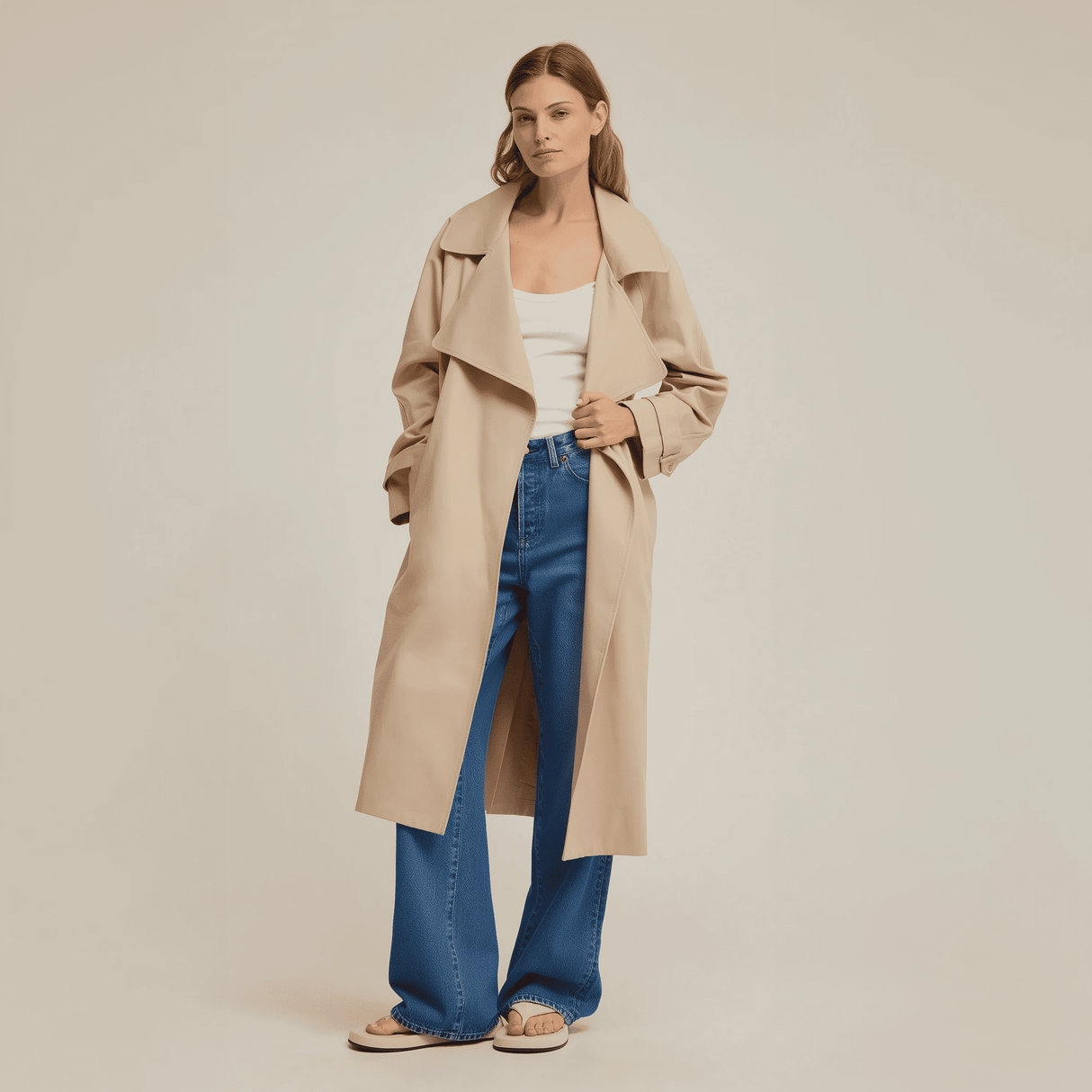 NAVYBLÅ BOMULLSTWILL – KRAFTIGT OCH FORMSTABILT TYG