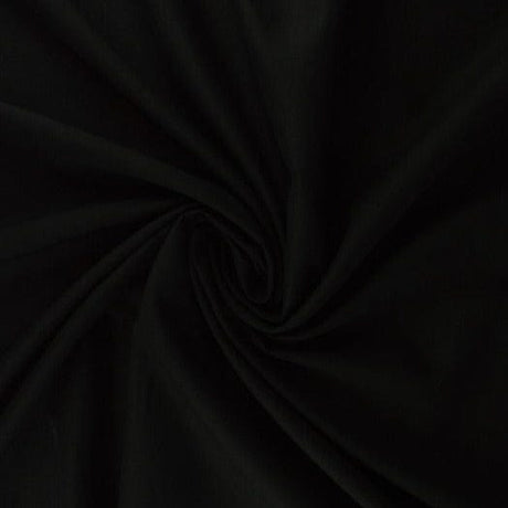 Garn & Metervarer Cotton Voile SORT VOILE STOF AF BOMULD SEMI TRANSPARENT