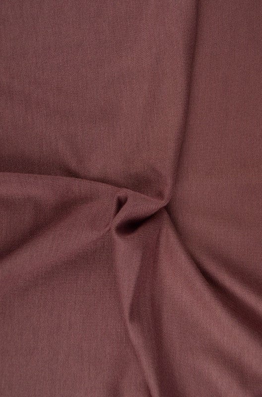 Garn & Metervarer Jersey MØRK VINTAGE LYSERØD VISKOSE JERSEY