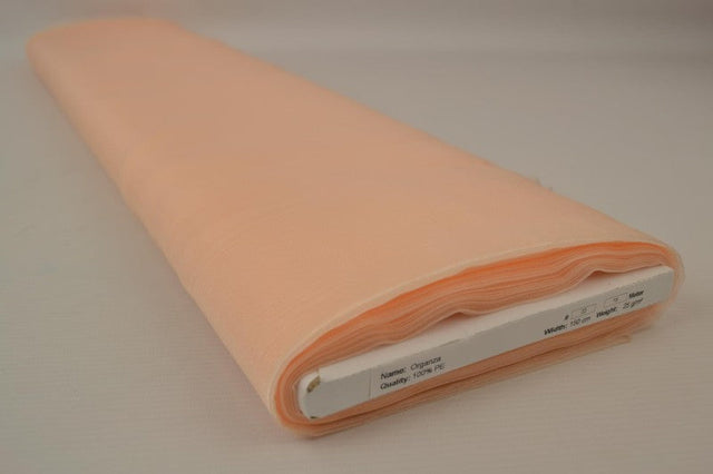 CHAMPAGNEFÄRGAD ORGANZA – TRANSPARENT & GLÄNSANDE