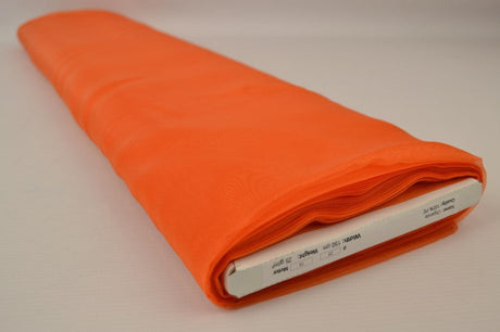 MANDARINORANGE ORGANZA – TRANSPARENT & GLÄNSANDE