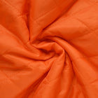 ORANGE QUILTAT TYG MED VADDERAD BAKSIDA