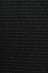 Garn & Metervarer Strikket Bomuldsflannel SORT TYK STRIBET FLANNEL