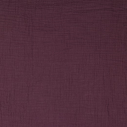 AUBERGINEFÄRGAD DOUBLE GAUZE EKOLOGISK MUSLIN