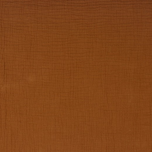 COGNACFÄRGAD DOUBLE GAUZE EKOLOGISK MUSLIN – MJUK & ANDNINGSBAR