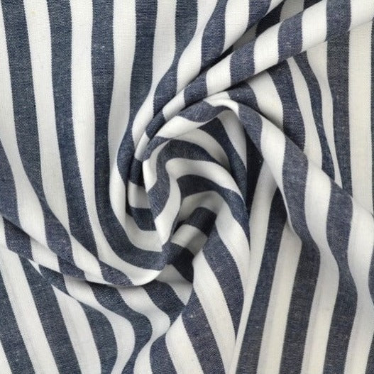 NAVY 6,5 MM GINGHAM STRIBER – OEKO-TEX BOMULD, LET & ÅNDBAR