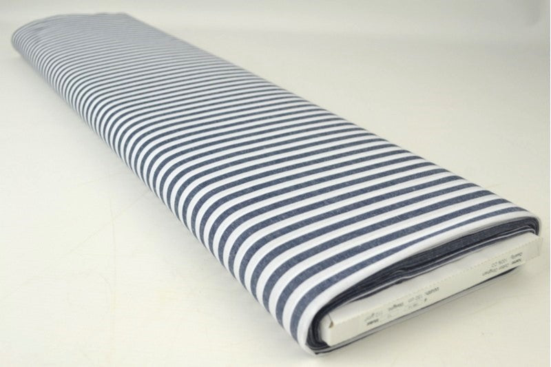 NAVY 6,5 MM GINGHAM STRIBER – OEKO-TEX BOMULD, LET & ÅNDBAR