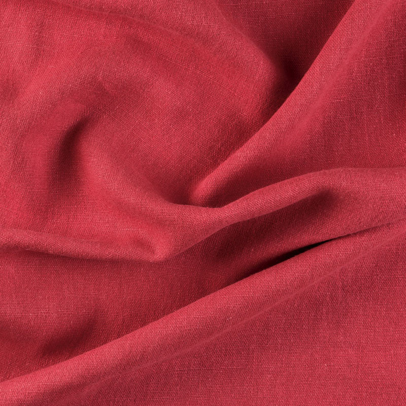 RØD LIBECCIO HØRSTOF – LÆRREDSVÆVET, EKSTRA BRED (270 CM)