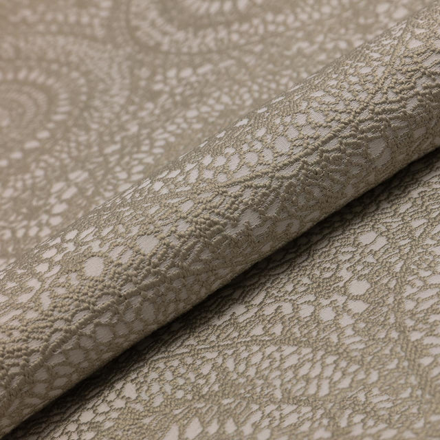 VARM GRÅBEIGE BLONDEJACQUARD LILLY JACQUARD MØBELSTOF – BLONDEMØNSTER