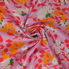 ROSA LINNE MED BLOMTRYCK