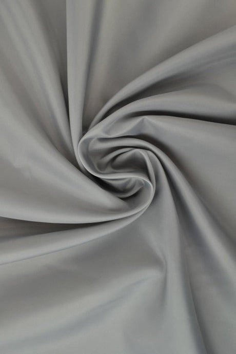 SØLVGRÅ POLYESTER FOER – GLAT, LET & LET GLANS