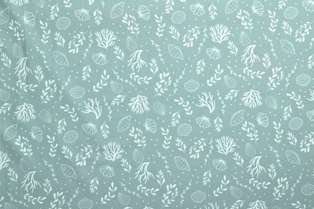 MINT LYCRA – SNÄCKOR & TÅNG, 4-VÄGS STRETCH & SNABBTORKANDE