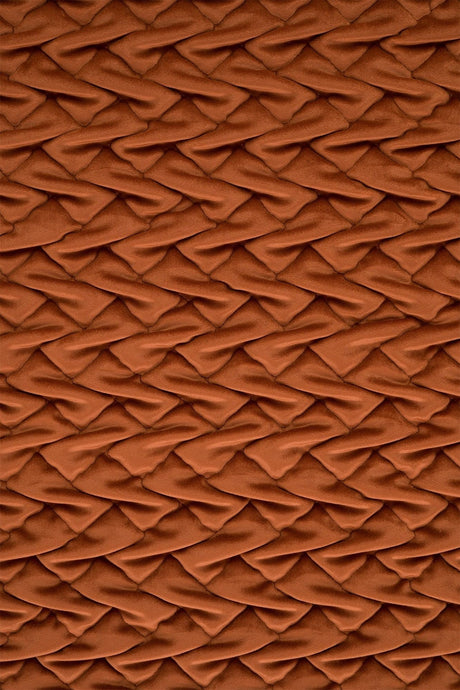 DJUP ROSTORANGE MAGIC DELUXE P300 – QUILTAD VELOUR MED FLÄTMÖNSTER