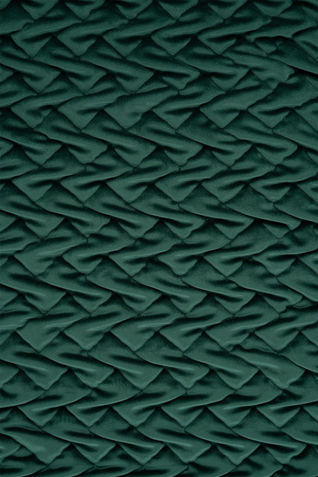MÖRK SMARAGDGRÖN MAGIC DELUXE P300 – QUILTAD VELOUR MED FLÄTMÖNSTER