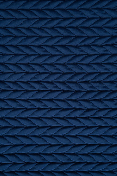 DJUP KOBOLTBLÅ MAGIC DELUXE P301 – QUILTAD VELOUR MED FIN FLÄTNING
