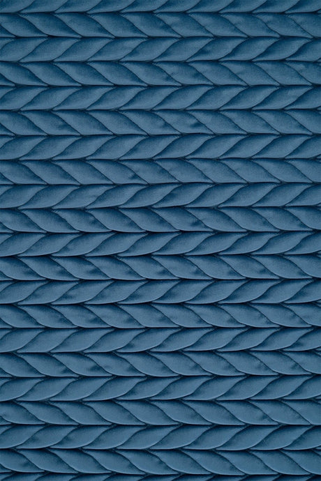 MÄTTAD PETROLBLÅ MAGIC DELUXE P301 – QUILTAD VELOUR MED FIN FLÄTNING