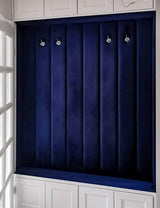 CERULEANBLÅ LÄTT OCH SLITSTARK MÖBELVELOUR