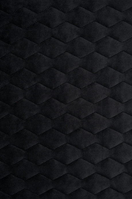 MATT NATTSVART MAGIC VELVET 3D – KVILTAD VELOUR MED SICKSACKMÖNSTER