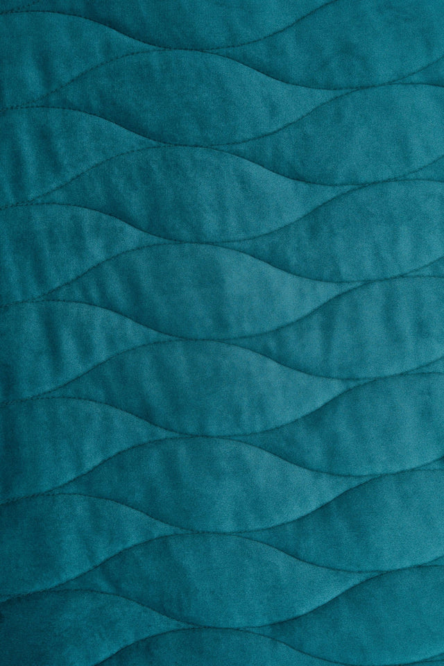 DYB LAGUNETURKIS MAGIC VELVET 3D – QUILTET VELOUR MED BØLGEMØNSTER