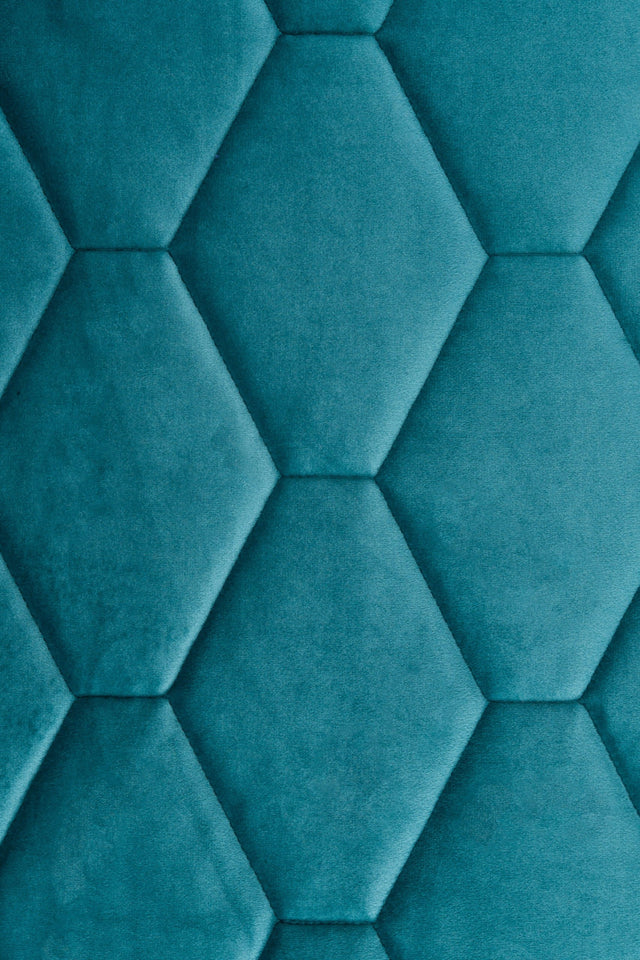 DYB LAGUNETURKIS MAGIC VELVET 3D – QUILTET VELOUR MED SEKSKANTMØNSTER