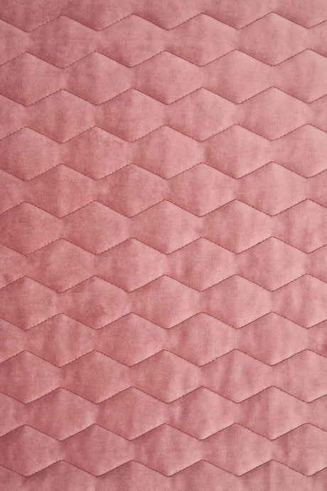 DAMMIG GAMMALROSA MAGIC VELVET 3D – QUILTAD VELOUR MED SICKSACKMÖNSTER