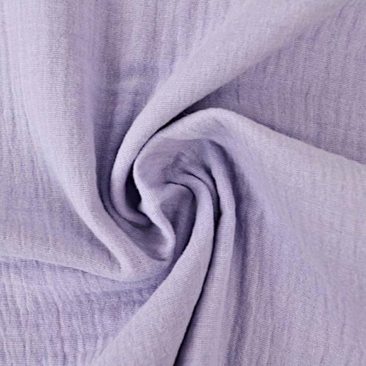 LAVENDEL DOUBLE GAUZE MUSSELIN – BLØD & ÅNDBAR