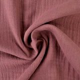 ROSAFARVET DOUBLE GAUZE MUSSELIN – BLØD & ÅNDBAR