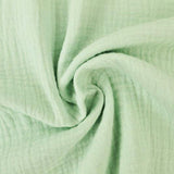 MINTGRØN DOUBLE GAUZE MUSSELIN – BLØD & ÅNDBAR