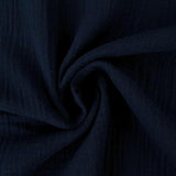 NAVY DOUBLE GAUZE MUSSELIN – BLØD & ÅNDBAR