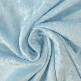 BABYBLÅ NERVØS VELOUR – STRIKKET, STRÆKBAR & GLANSFULDT FALD