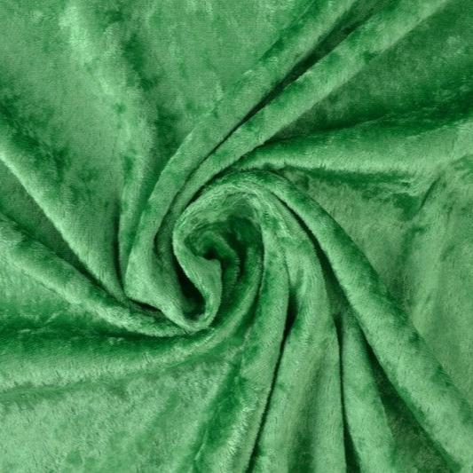 GRÖN KROSSAD VELOUR – STICKAD, STRETCHIG & GLANSFULLT FALL