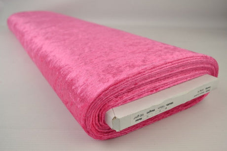 FUCHSIA KROSSAD VELOUR – STICKAD, STRETCHIG & GLANSFULLT FALL