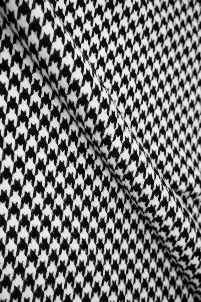 KLASSISK SORT-HVID HANEFJED PETIT HANEFJED MØBELSTOF – NYLON & EKSTREM SLIDSTYRKE