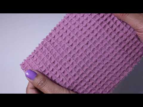 VINTAGE MÖRK LJUSROSA VÅFFEL PIQUÉ – ABSORBERANDE & SNABBTORKANDE